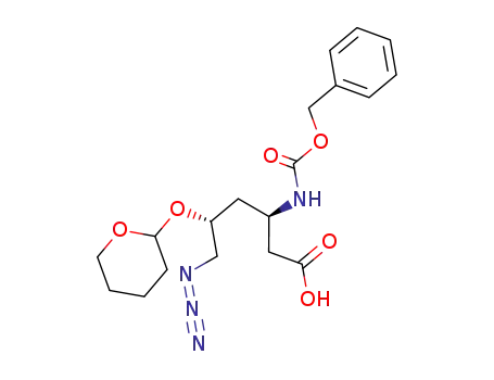 (3R,5R)-6-Azido-3-benzyloxycarbonylamino-5-(tetrahydro-pyran-2-yloxy)-hexanoic acid