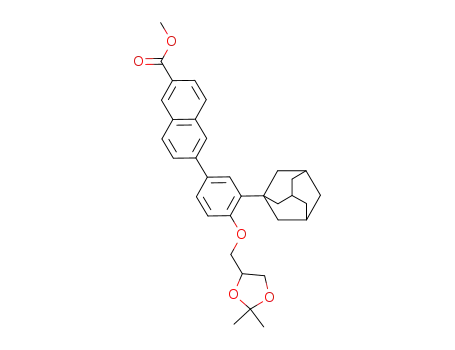 methyl 6-<3-(1-adamantyl)-4-<<(2,3-dimethyl-1,3-dioxolan-4-yl)methyl>oxy>phenyl>-2-naphthoate