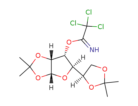 2,2,2-Trichloro-acetimidic acid (3aR,5R,6R,6aR)-5-((R)-2,2-dimethyl-[1,3]dioxolan-4-yl)-2,2-dimethyl-tetrahydro-furo[2,3-d][1,3]dioxol-6-yl ester