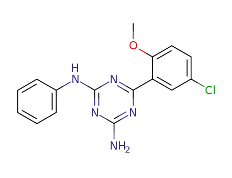 6-(5-chloro-2-methoxy-phenyl)-N-phenyl-[1,3,5]triazine-2,4-diamine