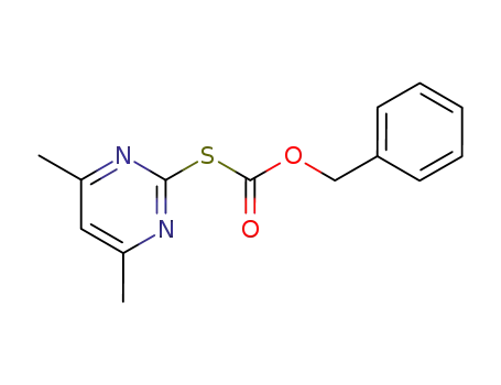 Molecular Structure of 42116-21-2 (Benzyl-4,6-dimethyl-pyrimidine-2-thio formate)
