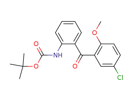 [2-(5-chloro-2-methoxy-benzoyl)-phenyl]-carbamic acid tert-butyl ester