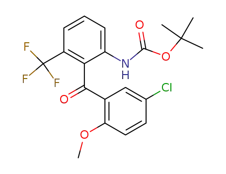 [2-(5-chloro-2-methoxy-benzoyl)-3-trifluoromethyl-phenyl]-carbamic acid tert-butyl ester