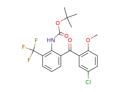 [2-(5-chloro-2-methoxy-benzoyl)-6-trifluoromethyl-phenyl]-carbamic acid tert-butyl ester