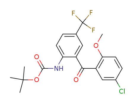 N-[2-[(5-chloro-2-methoxyphenyl) carbonyl]-4-(trifluoromethyl) phenyl]aminocarboxylic acid, 1,1-dimethylethyl ester