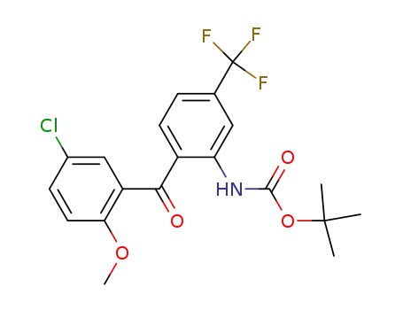 [2-(5-chloro-2-methoxy-benzoyl)-5-trifluoromethyl-phenyl]-carbamic acid tert-butyl ester