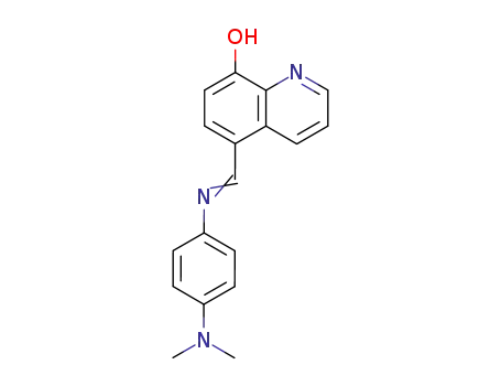 5-[(4'-N,N-dimethyl)phenyliminomethyl]-8-hydroxyquinoline
