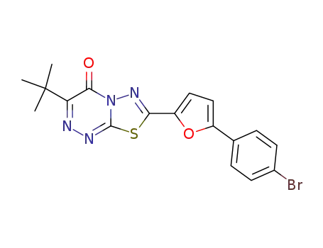 7-[5-(4-bromo-phenyl)-furan-2-yl]-3-tert-butyl-[1,3,4]thiadiazolo[2,3-c][1,2,4]triazin-4-one