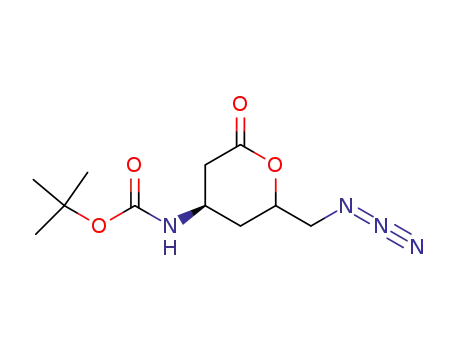 (2-azidomethyl-6-oxo-tetrahydro-pyran-4-yl)-carbamic acid tert-butyl ester