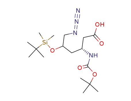 6-azido-3-tert-butoxycarbonylamino-5-(tert-butyl-dimethyl-silanyloxy)-hexanoic acid
