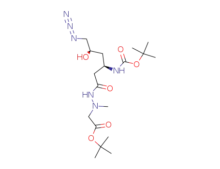 [N'-(6-azido-3-tert-butoxycarbonylamino-5-hydroxy-hexanoyl)-N-methyl-hydrazino]-acetic acid tert-butyl ester