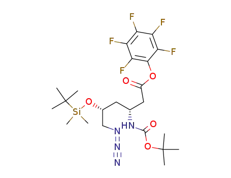 6-azido-3-tert-butoxycarbonylamino-5-(tert-butyl-dimethyl-silanyloxy)-hexanoic acid pentafluorophenyl ester