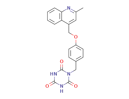 1-[4-(2-methyl-quinolin-4-ylmethoxy)-benzyl]-[1,3,5]triazinane-2,4,6-trione