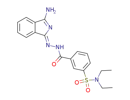 3-{[2-(3-amino-1H-isoindol-1-ylidene)hydrazino]carbonyl}-N,N-diethylbenzenesulfonamide