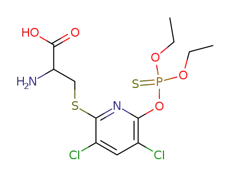 2-amino-3-({3,5-dichloro-6-[(diethoxyphosphorothioyl)oxy]pyridin-2-yl}thio)propanoic acid