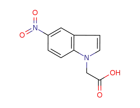 Molecular Structure of 226901-50-4 (1H-Indole-1-acetic acid, 5-nitro-)