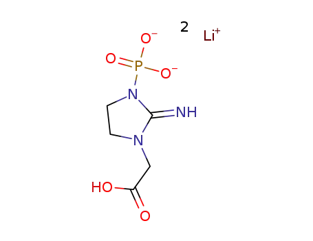 dilithium 1-carboxymethyl-3-phosphono-2-iminoimidazolidine