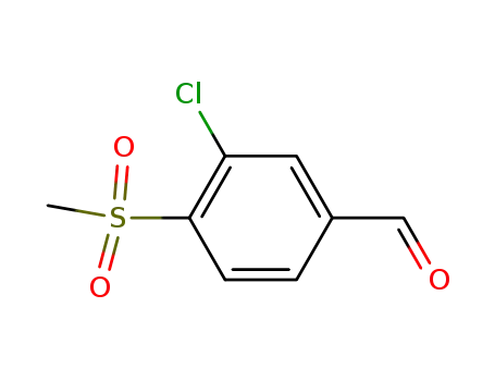 3-chloro-4-(methylsulfonyl)benzaldehyde