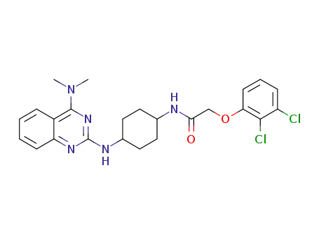 2-(2,3-dichlorophenoxy)-N-(cis-4-{[4-(dimethylamino)quinazolin-2-yl]amino}cyclohexyl)acetamide