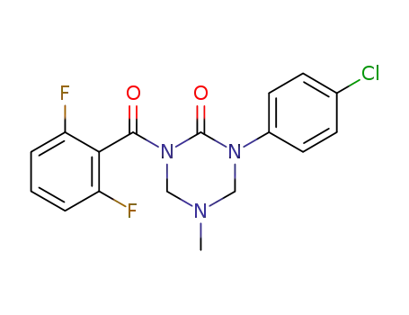 1-(4-chlorophenyl)-3-(2,6-difluorobenzoyl)-5-methyltetrahydro-1,3,5-triazin-2(1H)-one