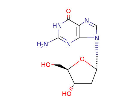 Molecular Structure of 19916-78-0 (2'-DEOXYGUANOSINE)
