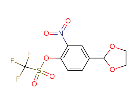 4-(1,3-dioxolan-2-yl)-2-nitrophenyl trifluoromethanesulfonate
