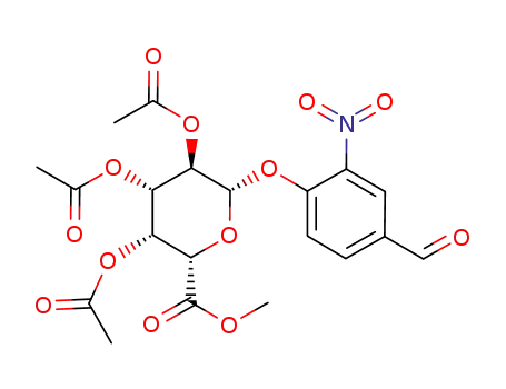 (2S,3S,4S,5R,6S)-3,4,5-triacetoxy-6-(4-formyl-2-nitro-phenoxy)tetrahydro-pyran-2-carboxylic acid methyl ester