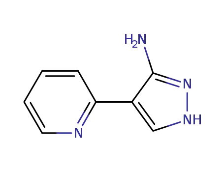 Molecular Structure of 493038-87-2 (4-Pyridin-2-yl-2H-pyrazol-3-ylamine)