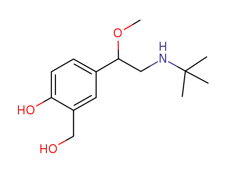 N-(tert-butyl)-2-methoxy-2-(4-hydroxy-3-(hydroxymethyl)phen-1-yl)-ethanamine