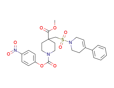 4-methyl 1-(4-nitrophenyl) 4-{[(4-phenyl-3,6-dihydropyridin-1(2H)-yl)sulfonyl]methyl}piperidine-1,4-dicarboxylate