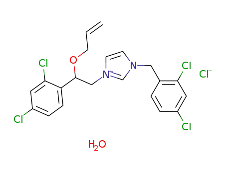 1-[β-(Allyloxy)-2,4-dichlorophenethyl]-3-(2,4-dichlorobenzyl)imidazolium chloride hydrate