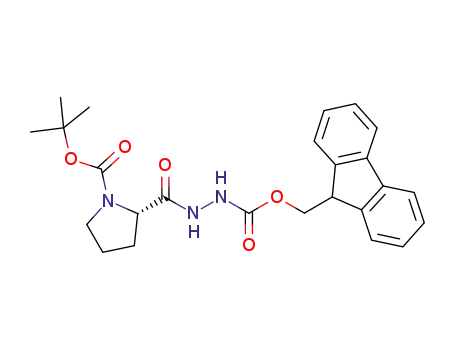 (S)-2-[N'-(9H-fluoren-9-ylmethoxycarbonyl)-hydrazinocarbonyl]-pyrrolidine-1-carboxylic acid tert-butyl ester