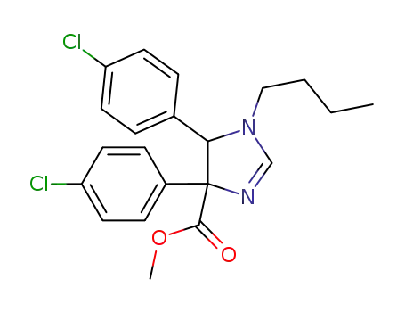 methyl 1-butyl-4,5-bis(4-chlorophenyl)-4,5-dihydro-1H-imidazole-4-carboxylate