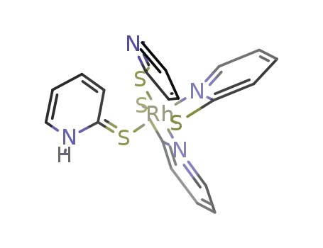 (1H-pyridine-2-thionato-S)bis(1H-pyridine-2-thionato-N,S)(1H-pyridine-2-thione-S)rhodium(III)
