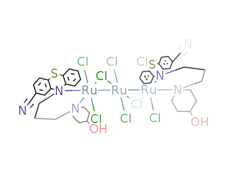 Ru3(C6H4SN(C3H6N(C5H9OH))C6H3(CN))2Cl8