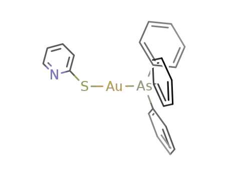 triphenylarsinegold(I)-2-pyridinethiolato