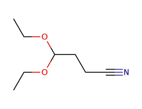 Molecular Structure of 18381-45-8 (3-CYANOPROPIONALDEHYDE DIETHYL ACETAL)