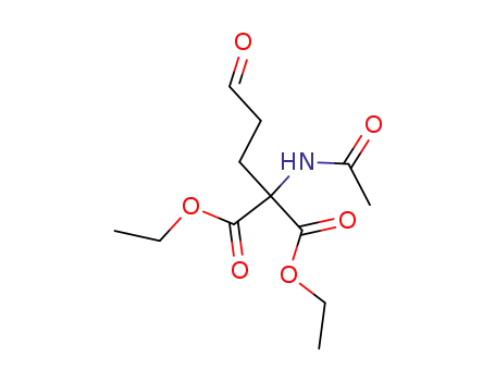 Molecular Structure of 53908-65-9 ((Acetylamino)(3-oxopropyl)malonic acid diethyl ester)