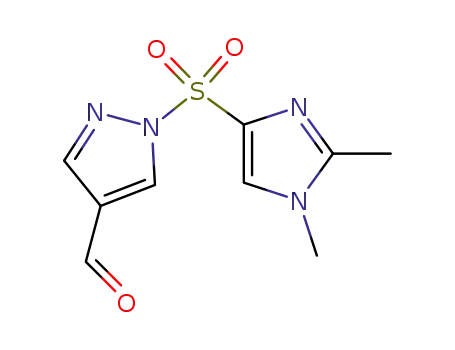 1-(1,2-dimethyl-1H-imidazole-4-sulfonyl)-1H-pyrazole-4-carbaldehyde
