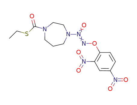 O2-(2,4-dinitrophenyl) 1-[4-(ethylmercaptocarbonyl)homopiperazin-1-yl]diazen-1-ium-1,2-diolate