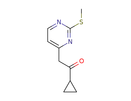 1-cyclopropyl-2-(2-methylsulfanyl-pyrimidin-4-yl)-ethanone