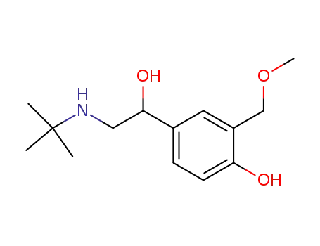 Molecular Structure of 18910-70-8 (Levalbuterol Related Compound C (30 mg) (alpha-[{(1,1-Dimethylethyl)amino}methyl]-4-hydroxy-3-(methoxymethyl)-benzenemethanol))