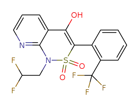 1-(2,2-difluoroethyl)-3-[2-(trifluoromethyl)phenyl]-1H-pyrido[2,3-c][1,2]thiazin-4-ol 2,2-dioxide