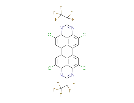 2,9-bis(pentafluoroethyl)-4,7,11,14-tetrachloro-1,3,8,10-tetraazaperopyrene