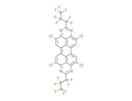 2,9-bis-(heptafluoropropyl)-4,7,11,14-tetrachloro-1,3,8,10-tetraazaperopyrene