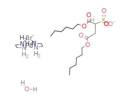 (Pd(ethylenediamine)2Br)(dihexylsulfosuccinate)*H2O