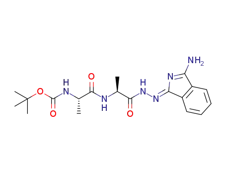 tert-butyl (S)-1-{(S)-1-[(Z)-2-(3-amino-1H-isoindol-1-ylidene)hydrazinyl]-1-oxopropan-2-ylamino}-1-oxopropan-2-ylcarbamate
