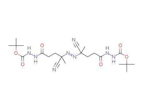 N′-[4-cyano-4-(1-cyano-1-methyl-3-methylcarbamoylpropylazo)-4-methylbutyryl]hydrazinecarboxylic acid tert-butyl ester