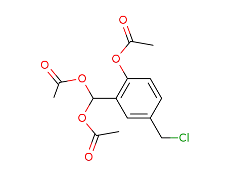3-(diacetoxymethyl)-4-acetoxybenzyl chloride