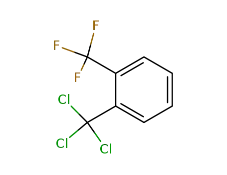 Molecular Structure of 651-36-5 (1-(trichloromethyl)-2-(trifluoromethyl)benzene)